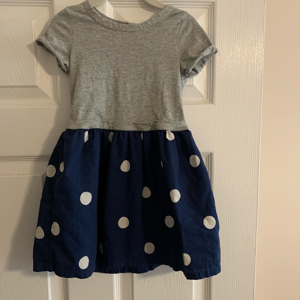 Gap girls mixed fabric dress